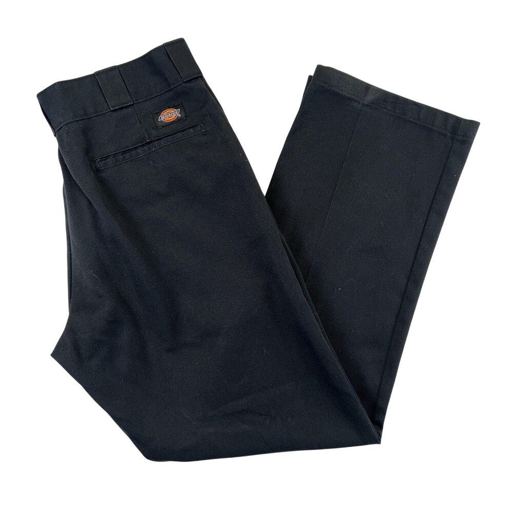 Dickies Pants Mens 33x29 Black 874 Original Fit Work Chino Straight Stretch